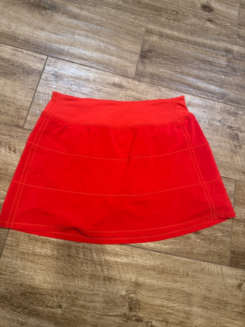 Crz Yoga athletica Red Tennis Skirt - Picture 2 of 3